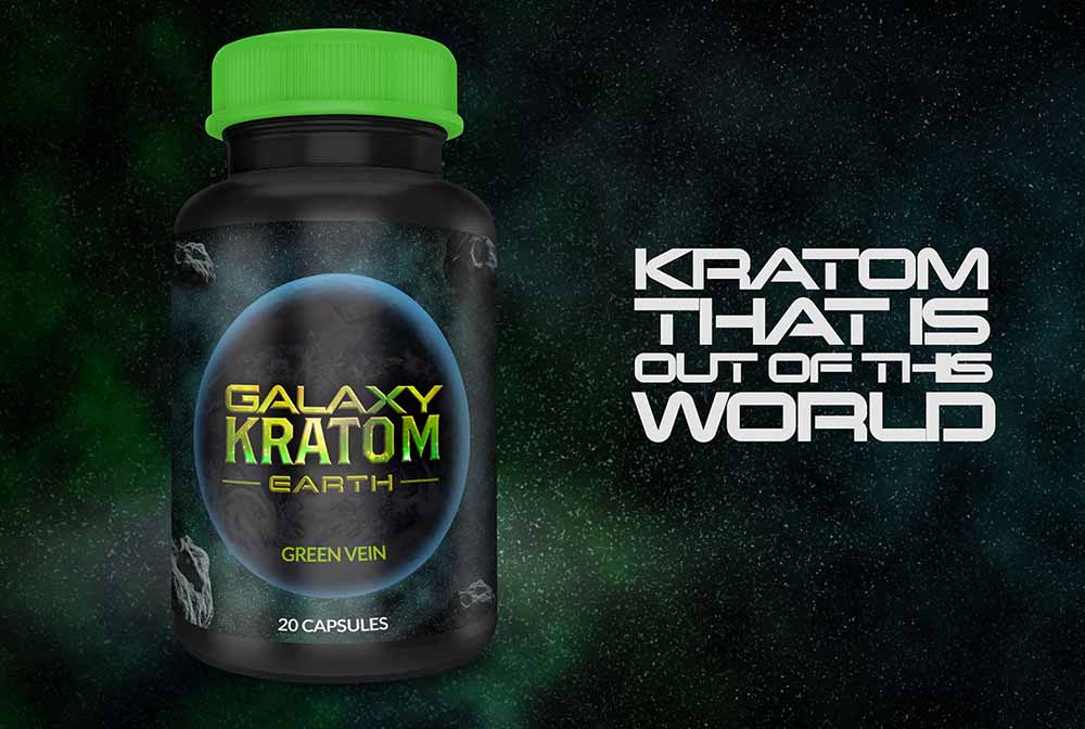 Kratom capsule label design - green